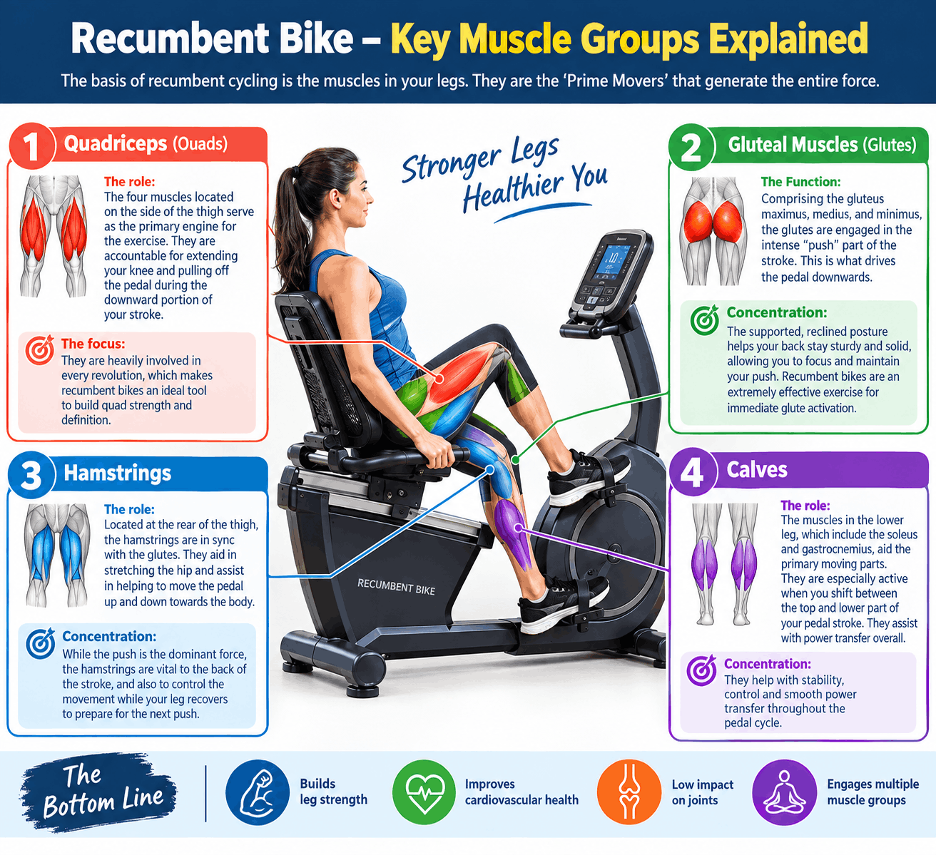 What Muscles do Recumbent Bikes Work